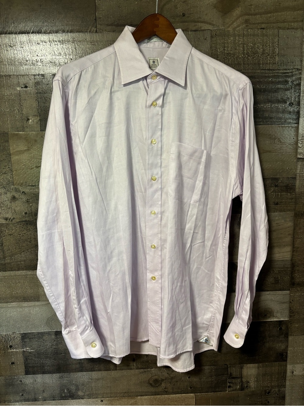 Peter Millar Light Lavender 100% Cotton Button-Up Dress Shirt 16.5